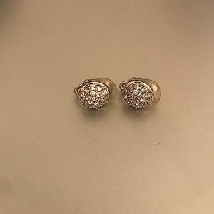 EUC Swarovski crystal clip on earrings